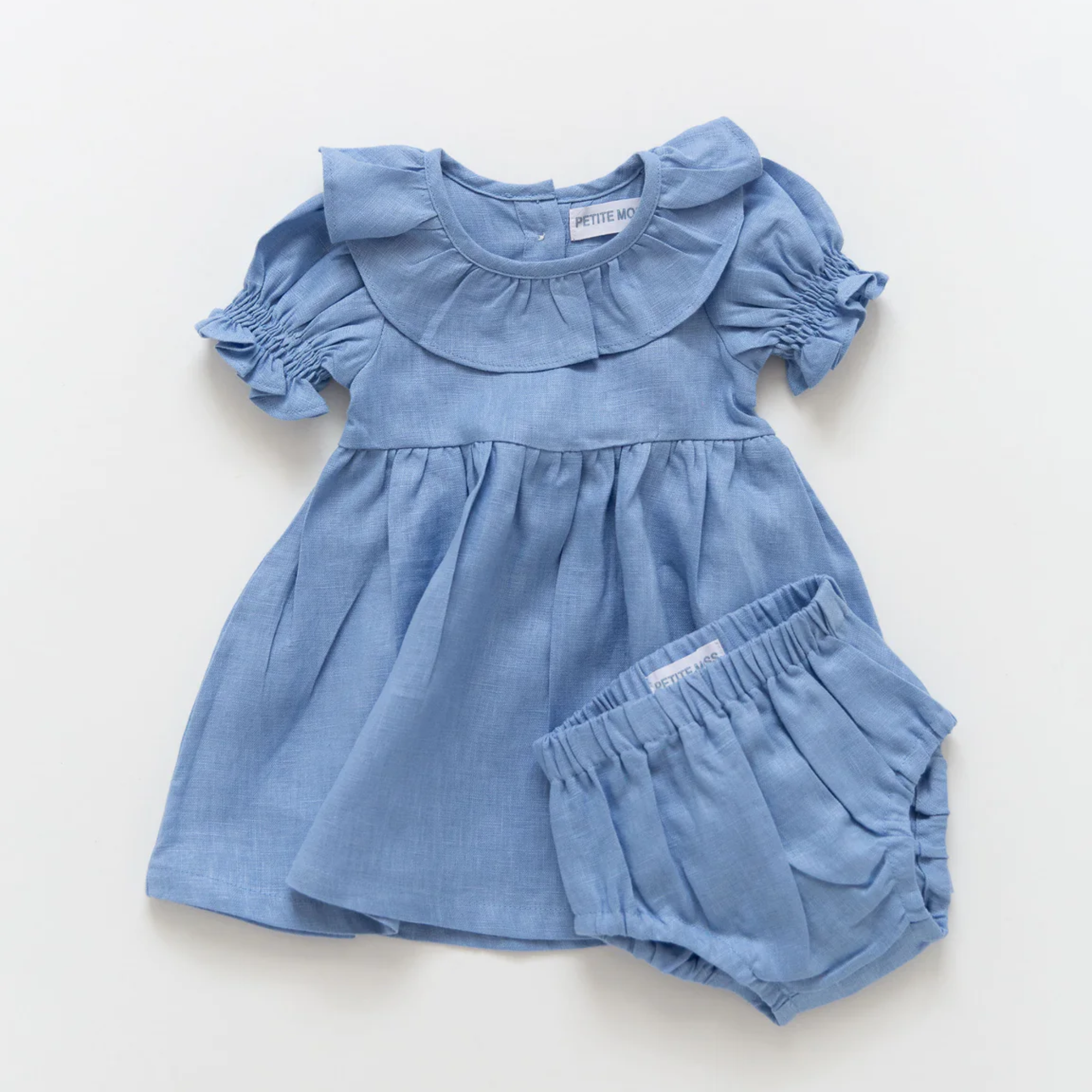 Polly Infant Dress in French Blue