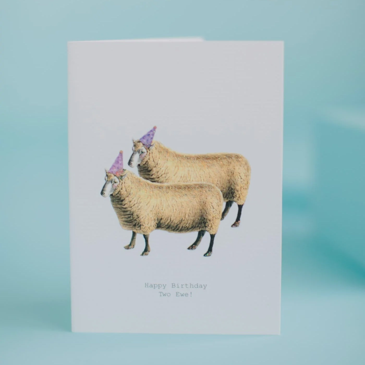 Happy Birthday Two Ewe Greeting Card