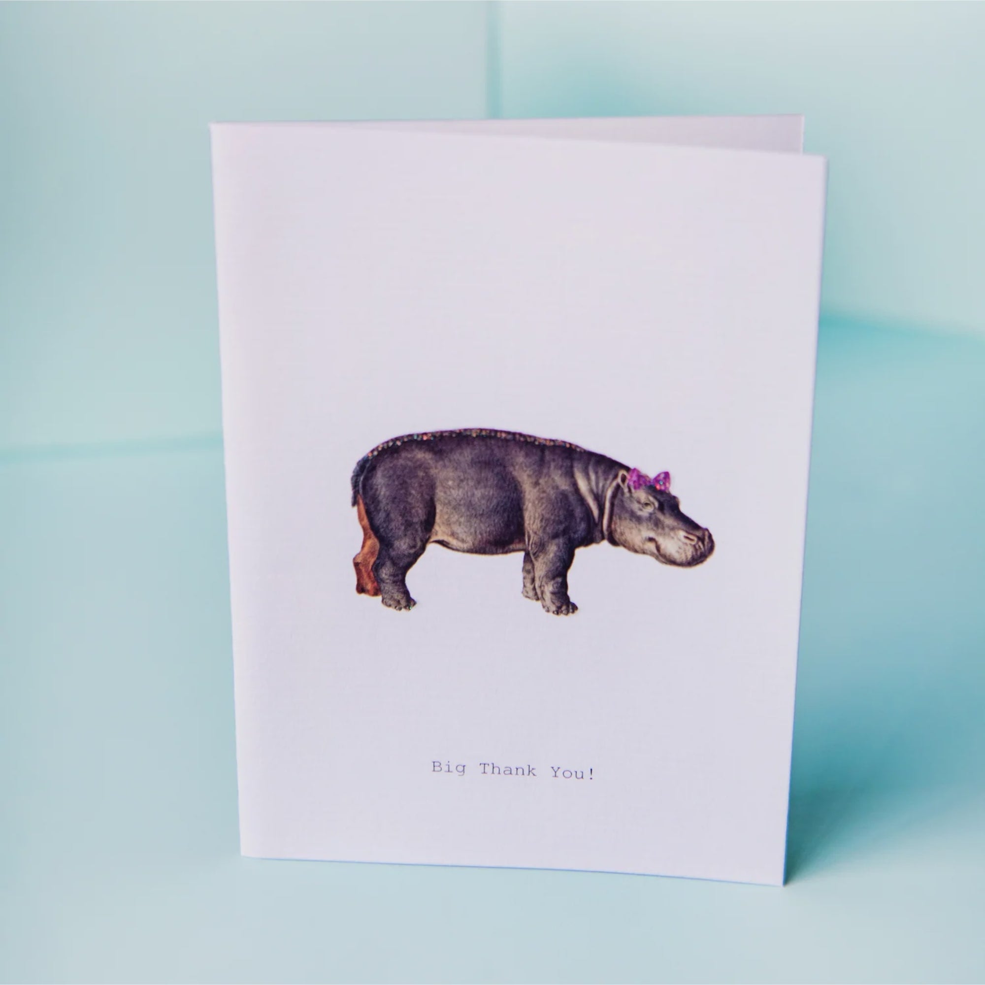 THANK YOU HIPPO GREETING CARD