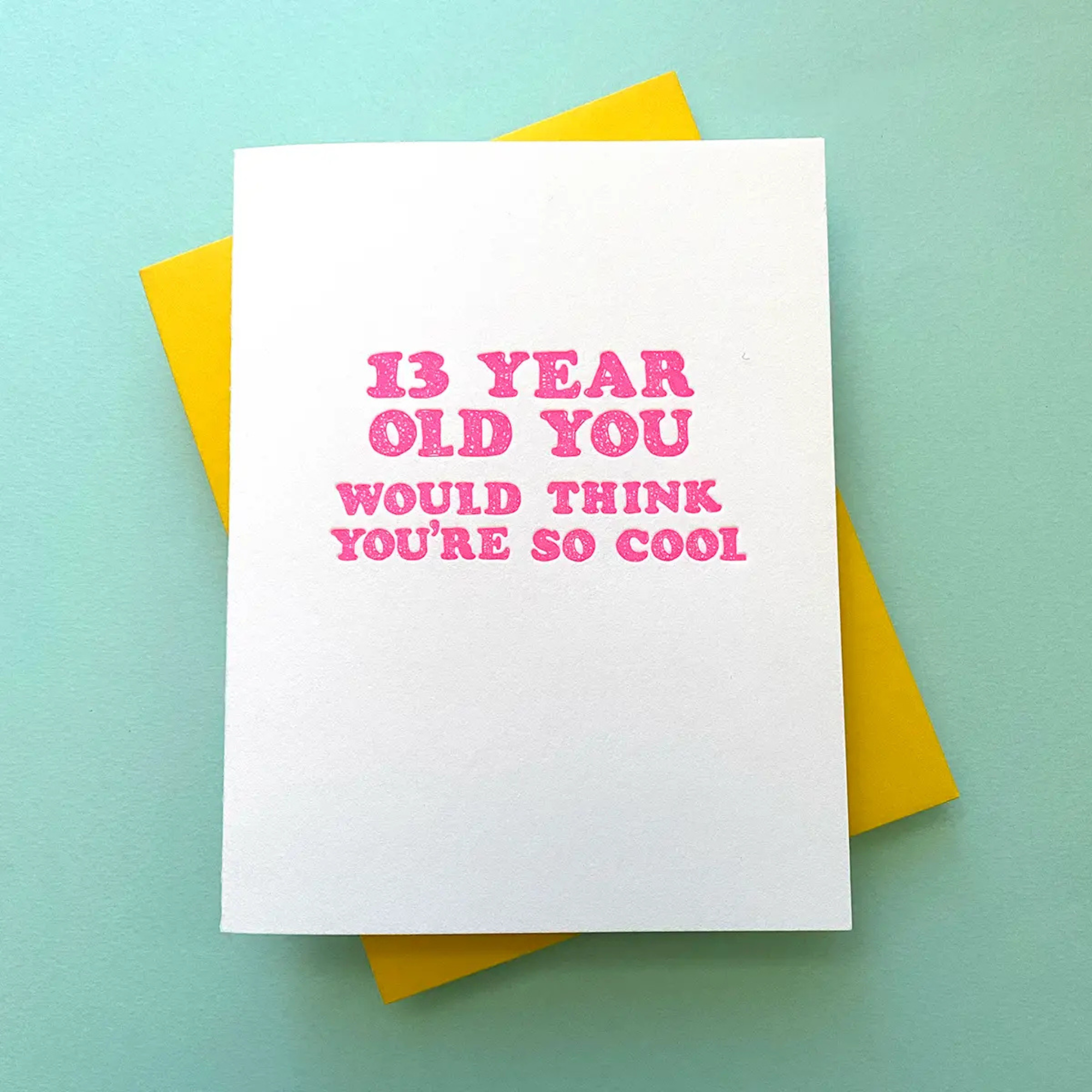 13 Year Old You