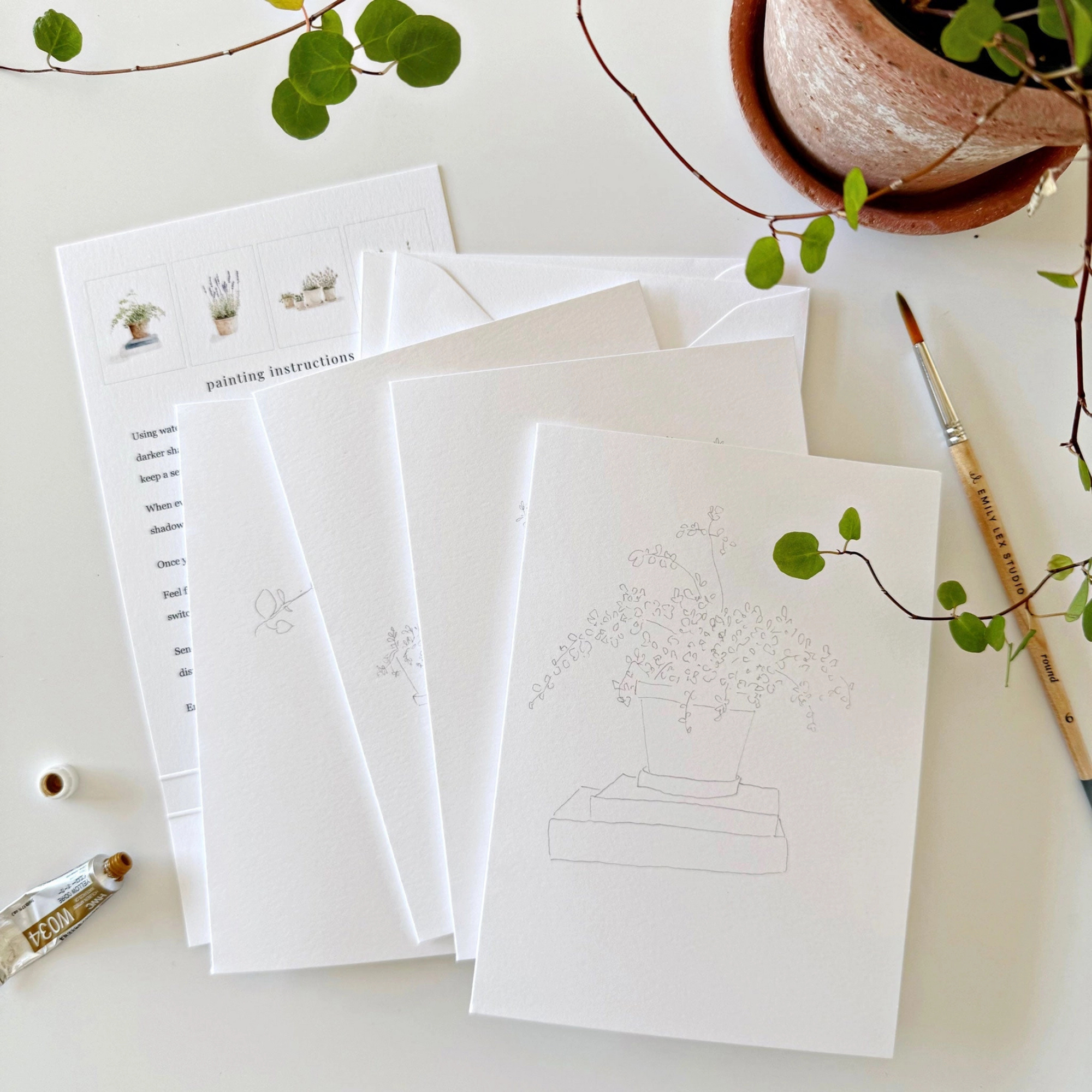 Paintable Notecards