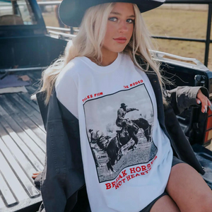 Break Horses Not Hearts Graphic Tee