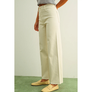 Straight Wide Leg Denim Pant