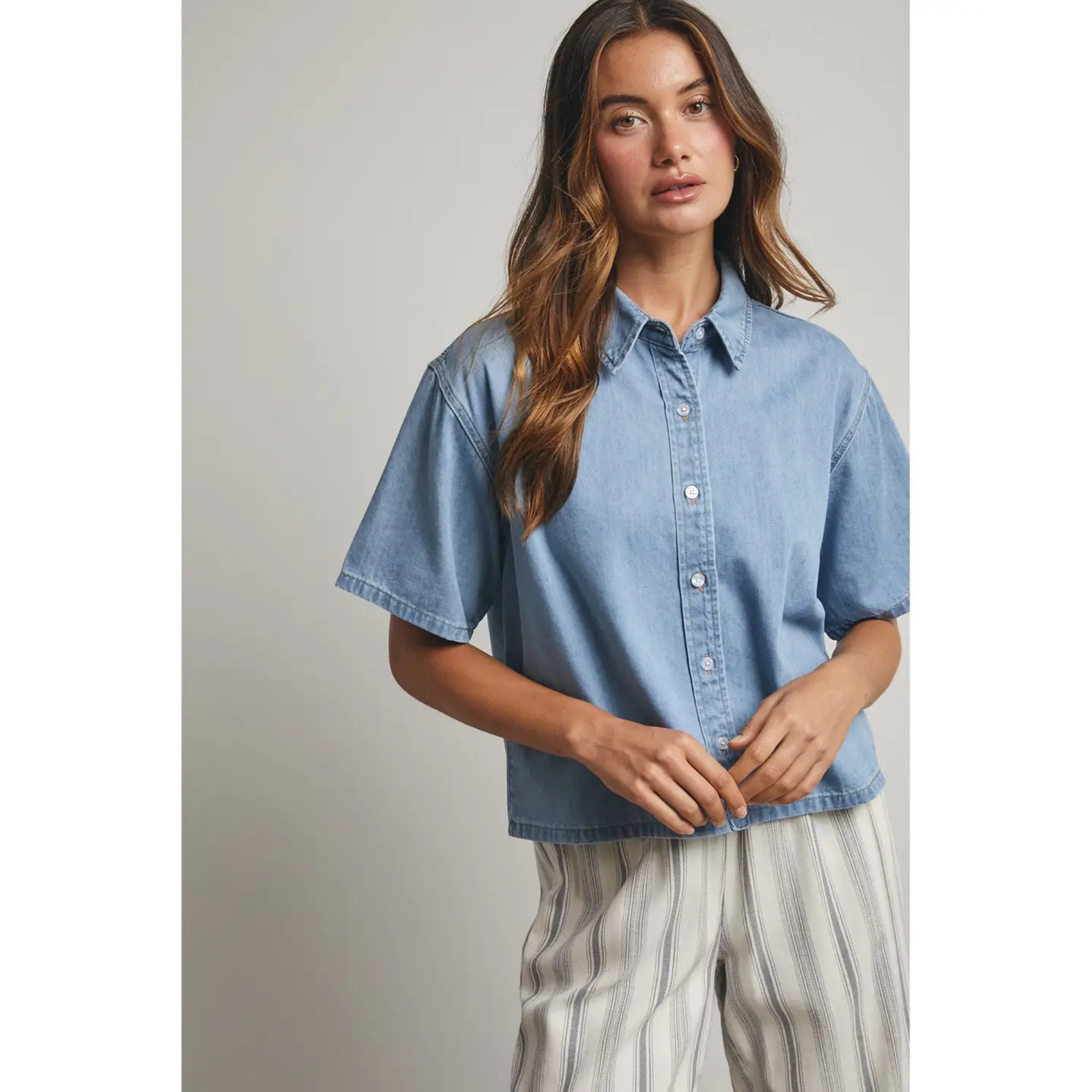 Cotton Denim Shirt
