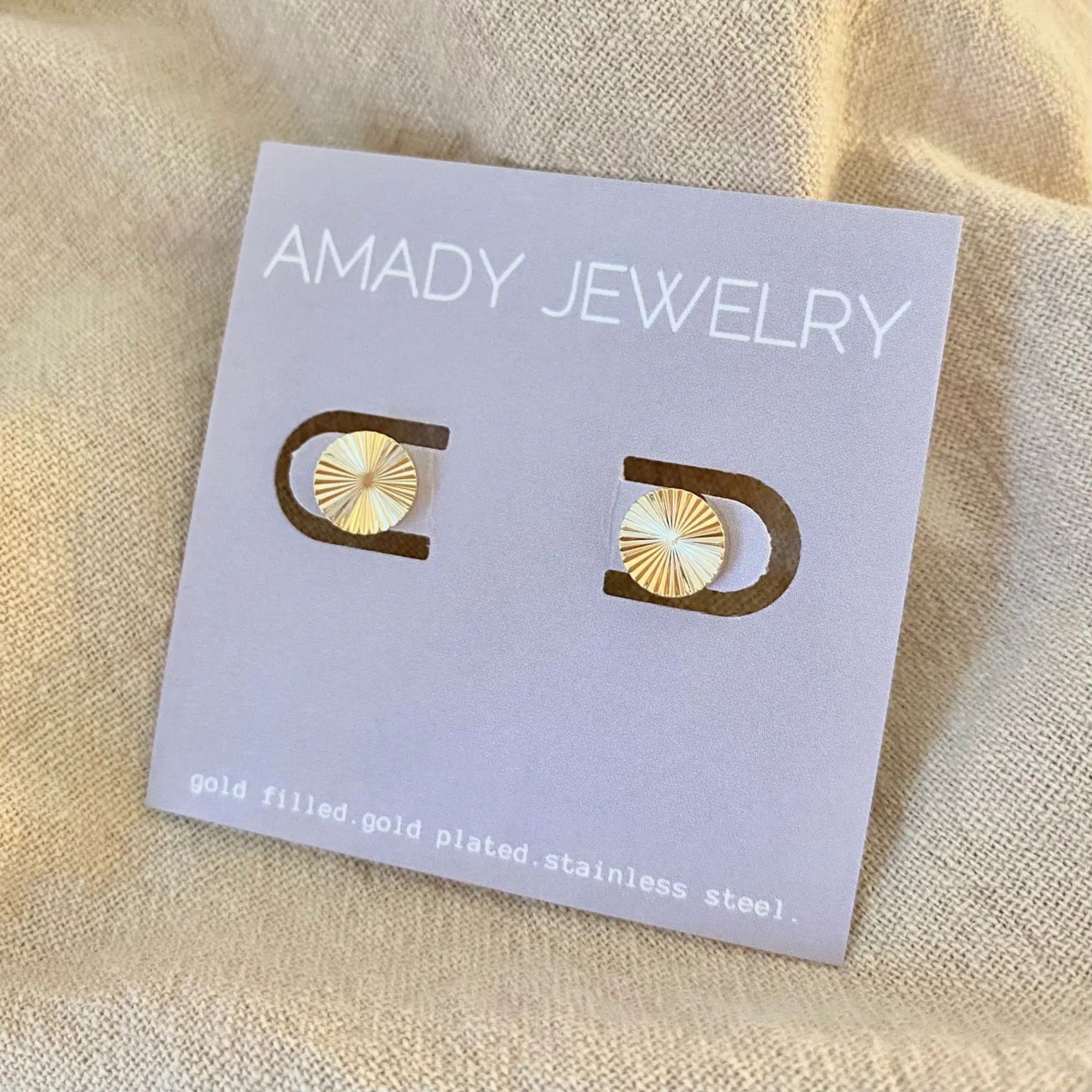 Dot Stud Post Studs Earrings 18k Gold Filled