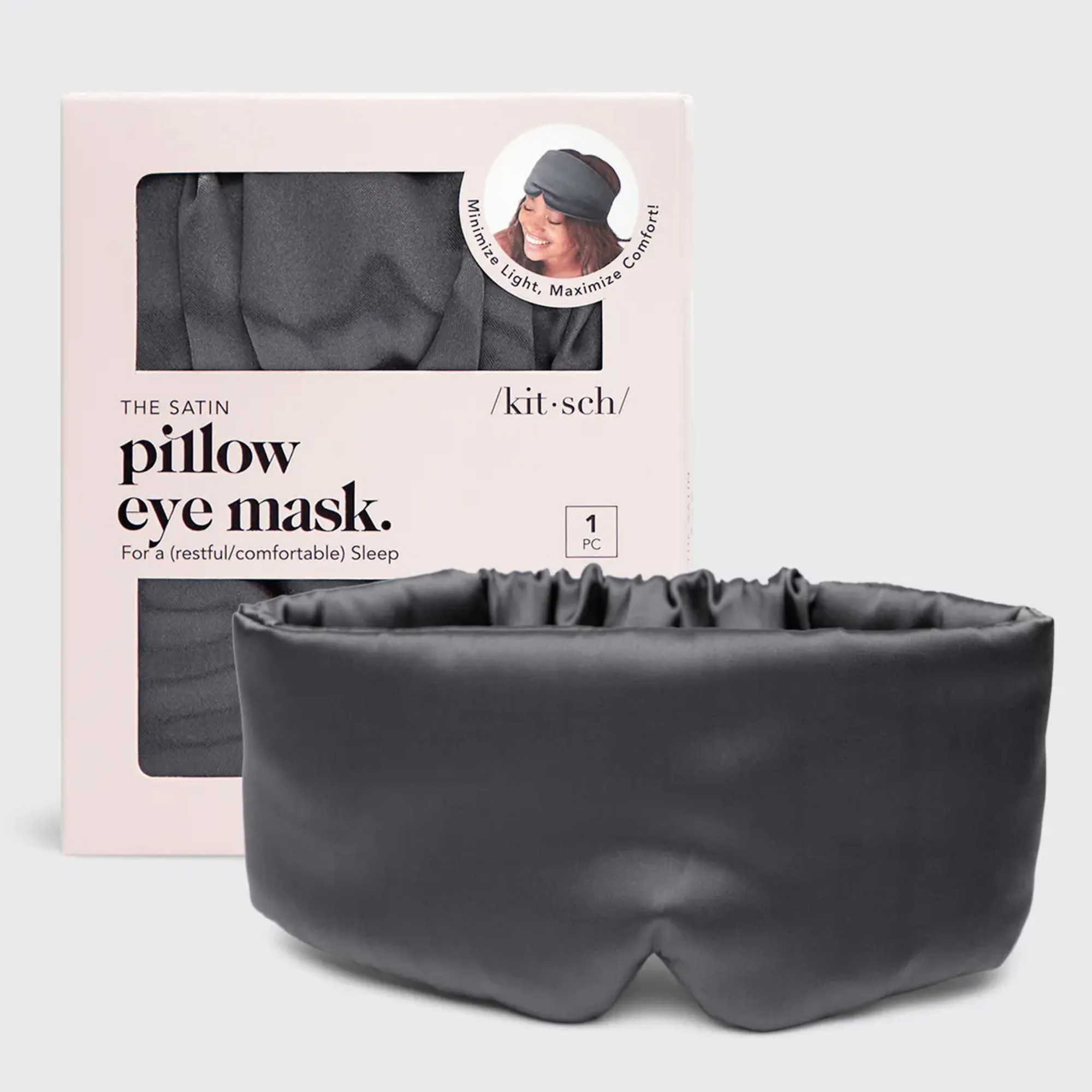 The Pillow Eye Mask-Charcoal