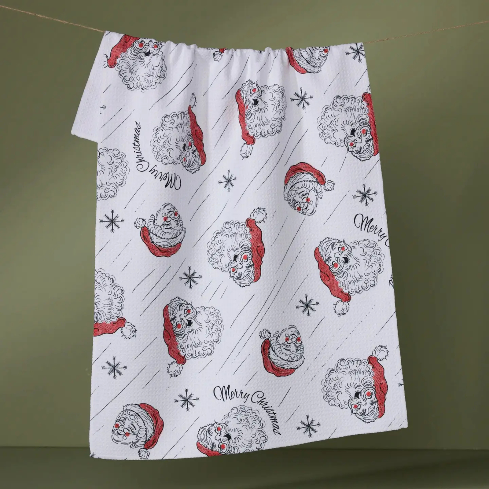 Claus Family Christmas Tea Towel