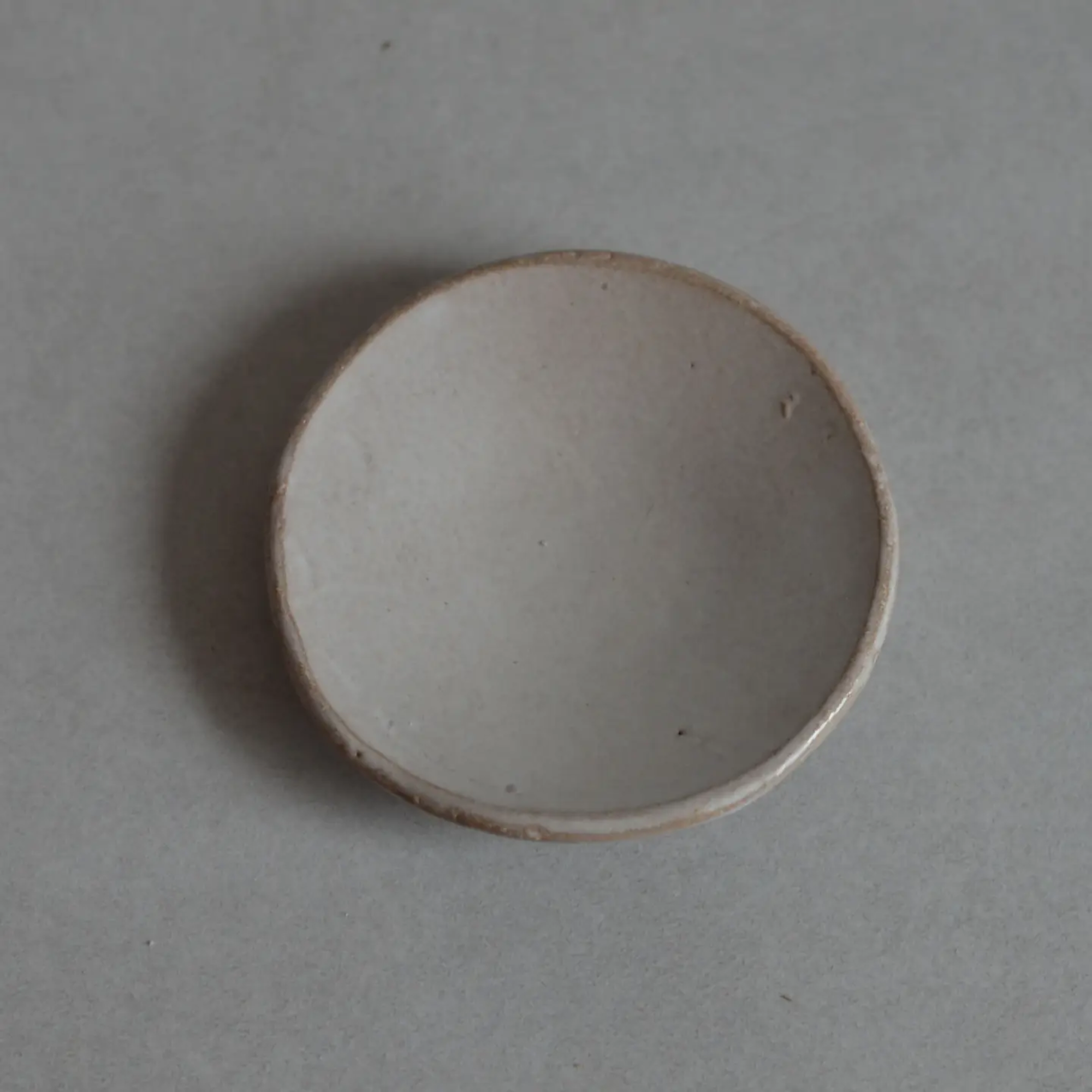 Light Gray Ceramic Incense Plate