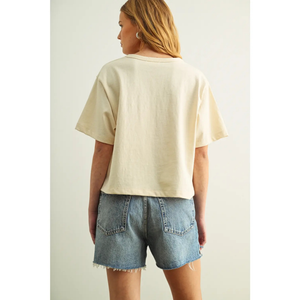 Short Sleeve Linen Top