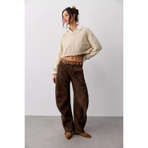 We The Free Spotlight Vegan Suede Trousers