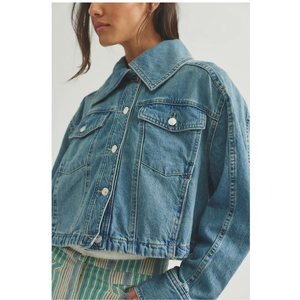 Side To Side Denim Jacket