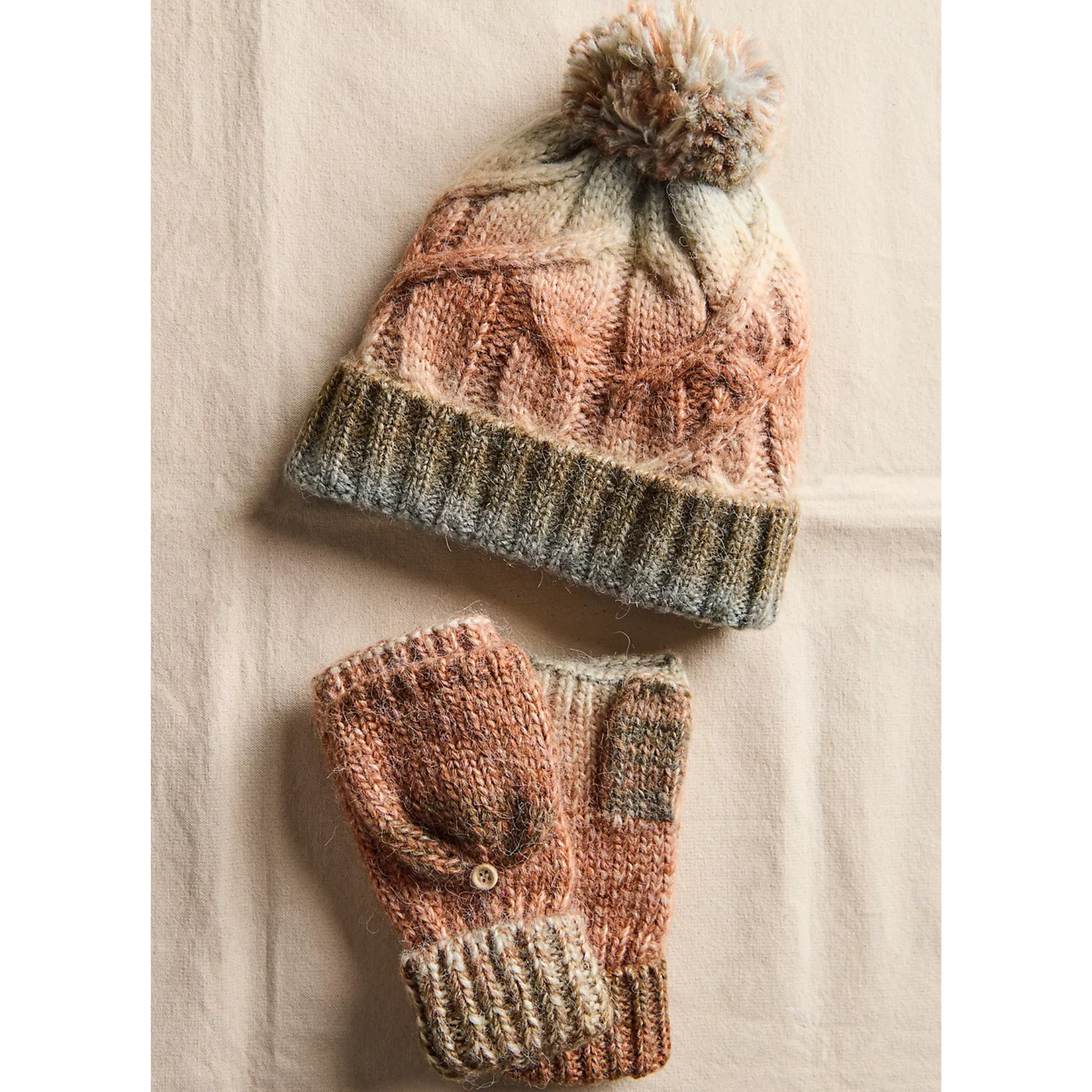 Rainbow Run Hat + Gloves