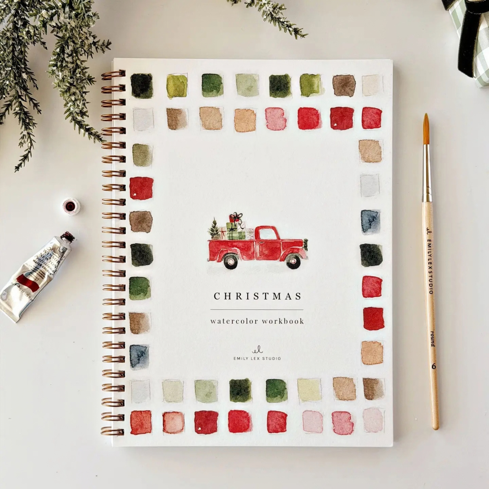 Christmas Watercolor Workbook