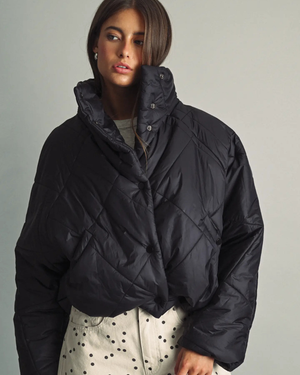 Quilted Nylon Puffer Jacket