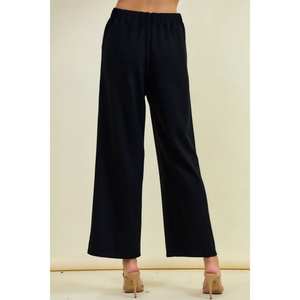 Brushed Pin Tuck Pants