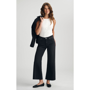 Paloma Mid Rise Dark Smoke Denim