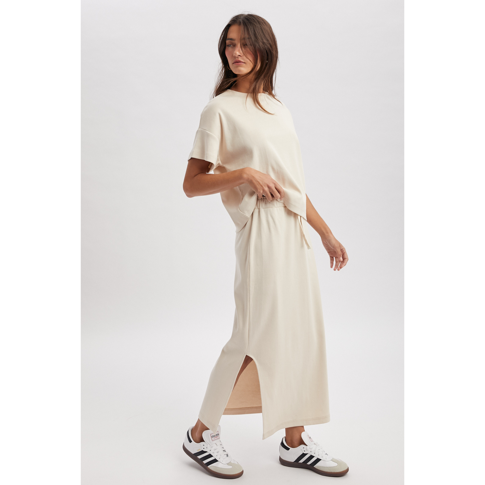 Knit Top and Skirt Set