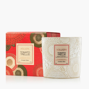 Tomato Trellis Ceramic Candle
