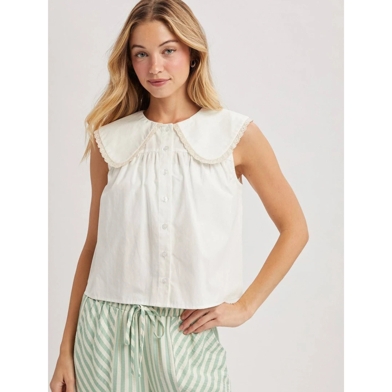 Peter Pan Collared Blouse
