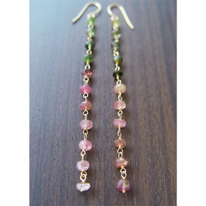 Watermelon Tourmaline Earrings