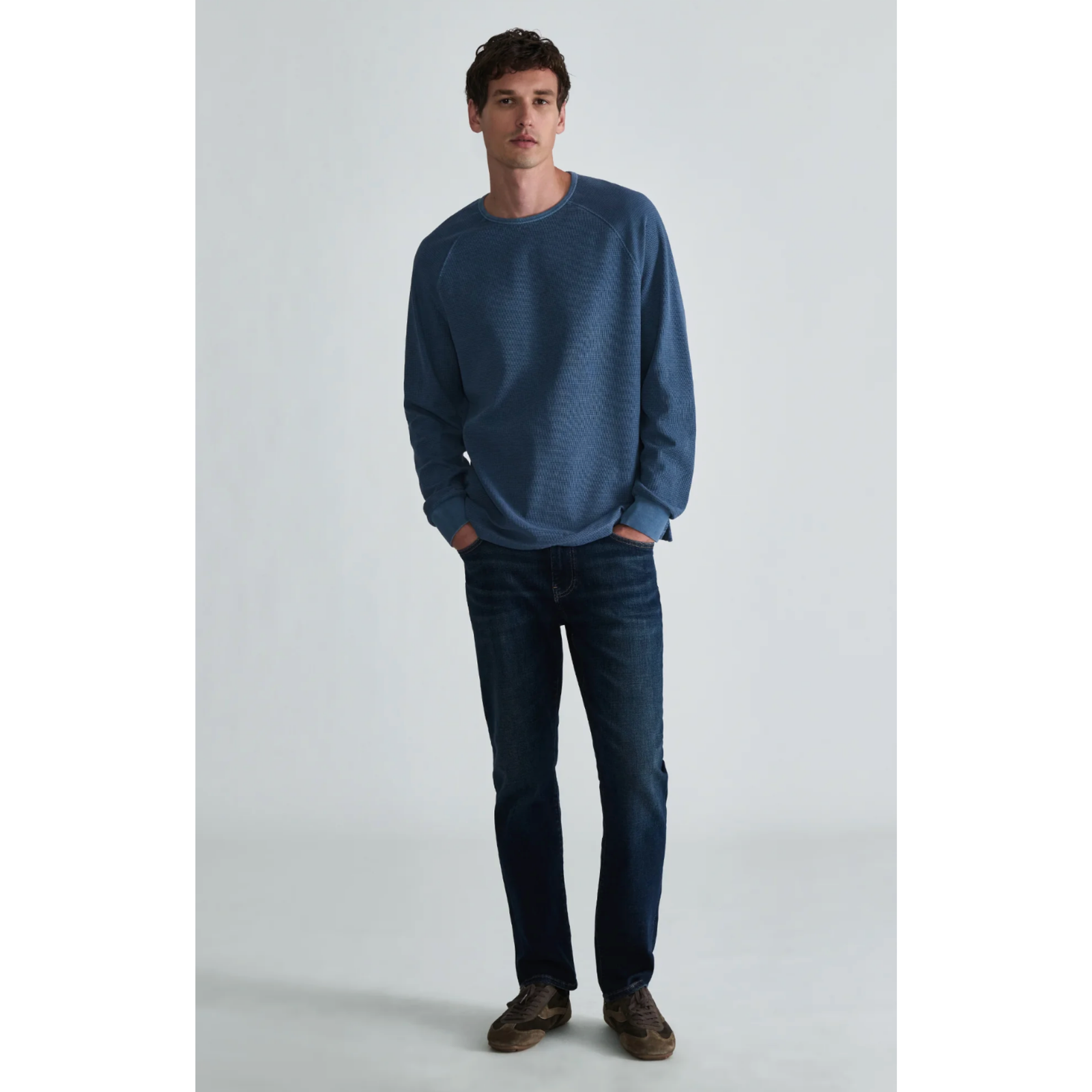 Zach Deep Brushed Classic Vintage Denim