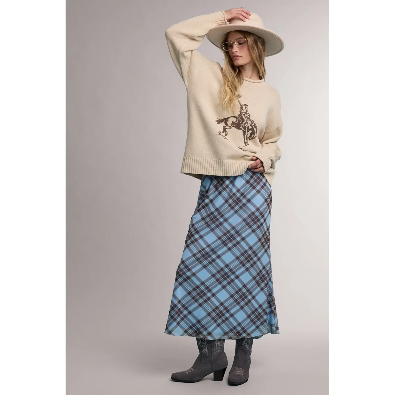 Rodeo Cowboy Graphic Sweater