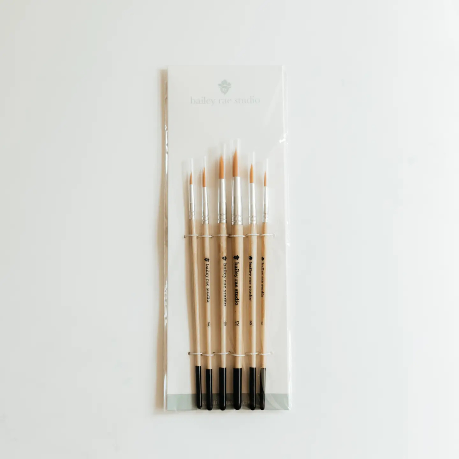Round Tip Watercolor Brush Set - 6 Piece