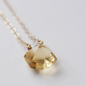 Citrine Pyramid Necklace
