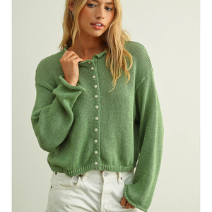 Light Weight Matcha Cardigan