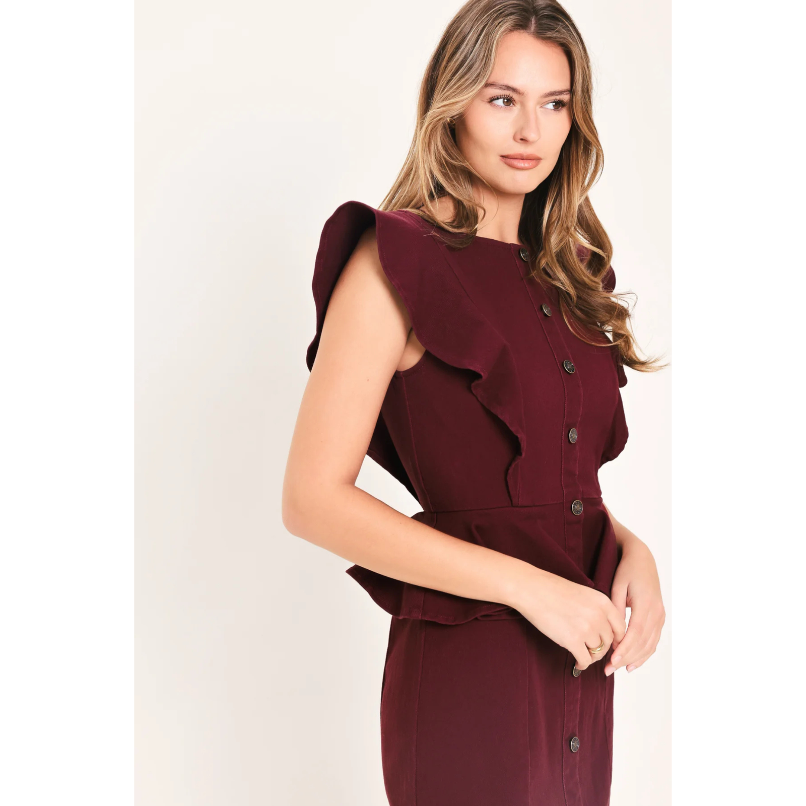 Ruffle Reverence Midi Dress