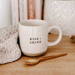 "Rise and Shine" Stoneware Coffee Mug