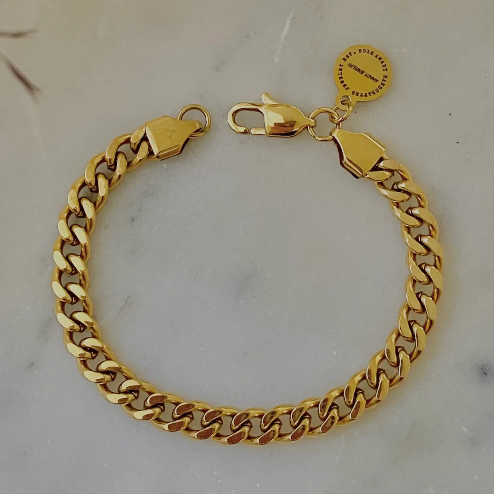 Cuban Chain Bracelet Gold Filled 18k