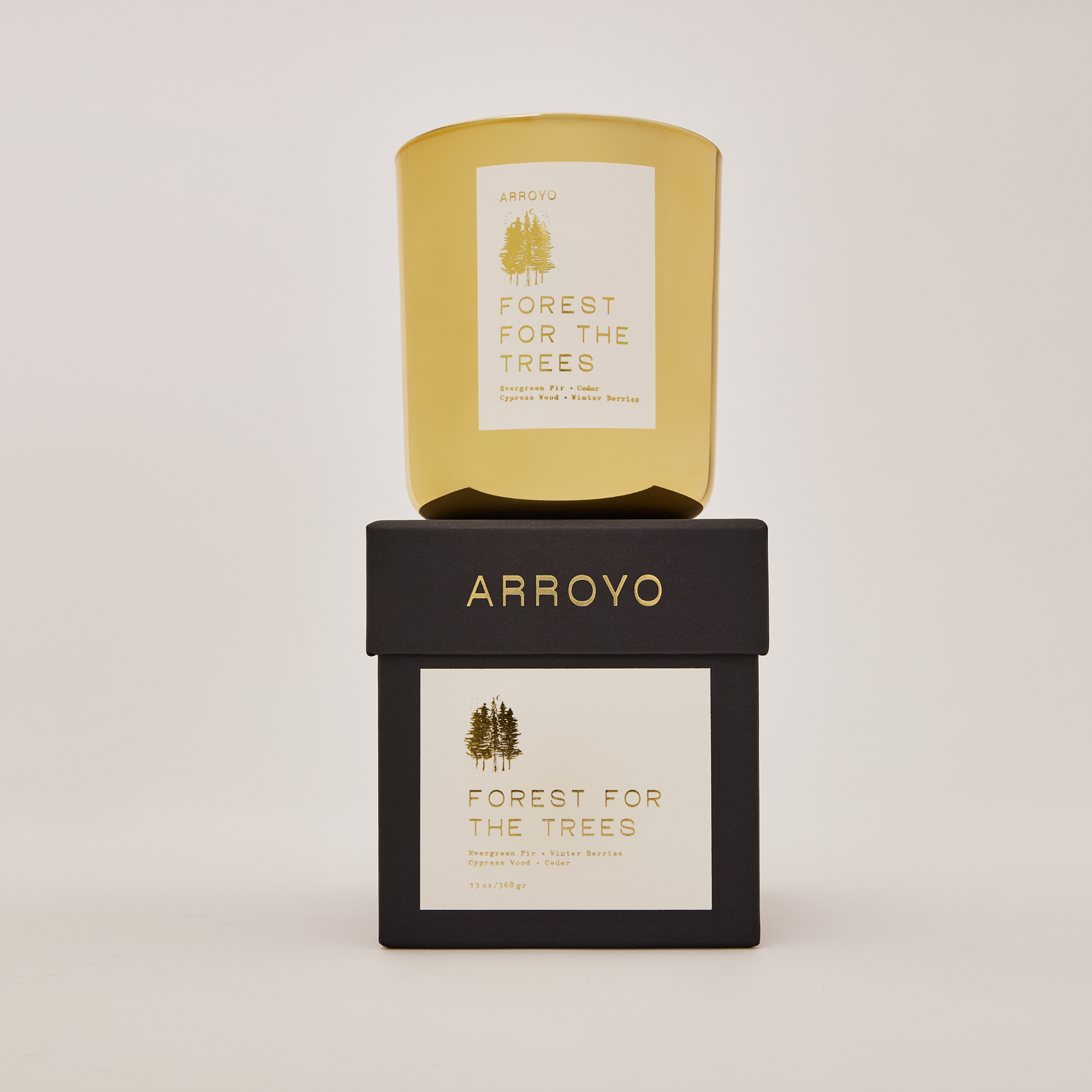 Arroyo Gold Glass Candle 13 oz