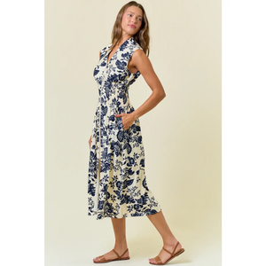 Paisley V-Neck Midi