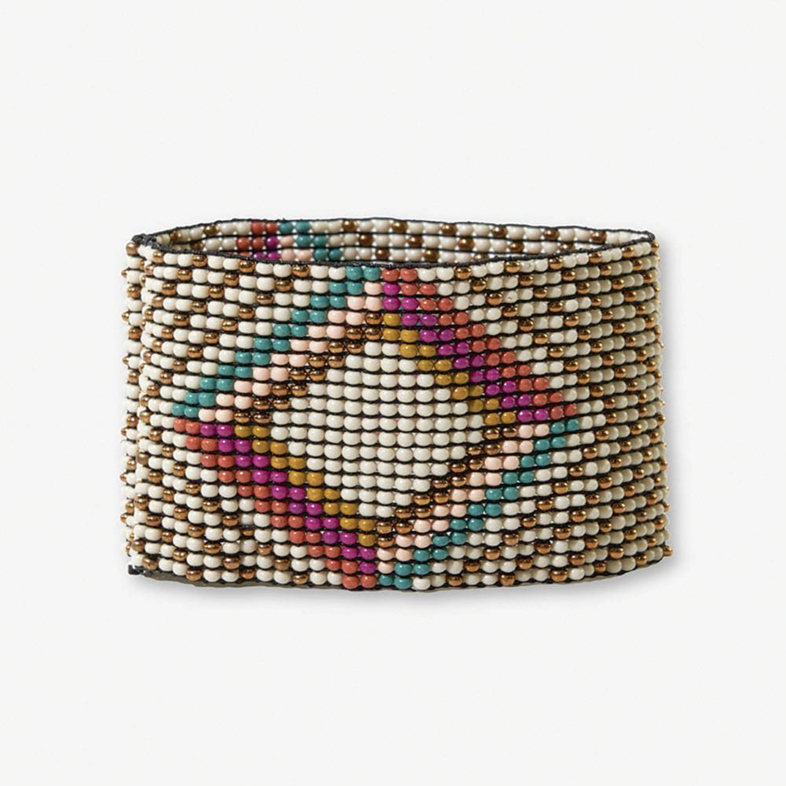 Penelope Diamonds Beaded Stretch Bracelet Muted Rainbow