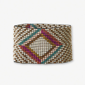 Penelope Diamonds Beaded Stretch Bracelet Muted Rainbow