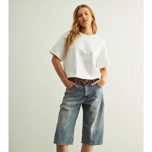 Short Sleeve Cotton Knit Top