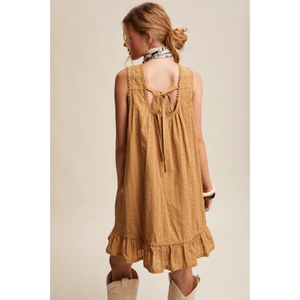 Pintuck Mini Dress