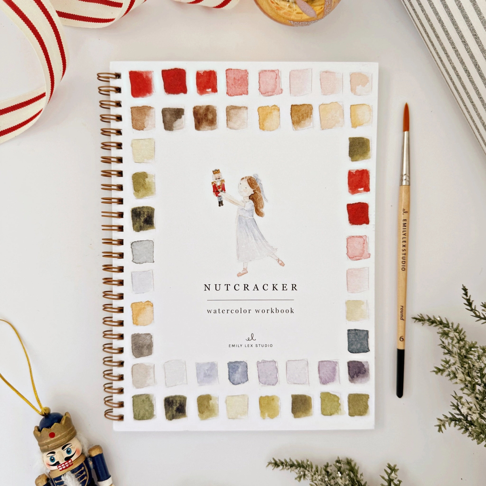 Nutcracker Watercolor Book