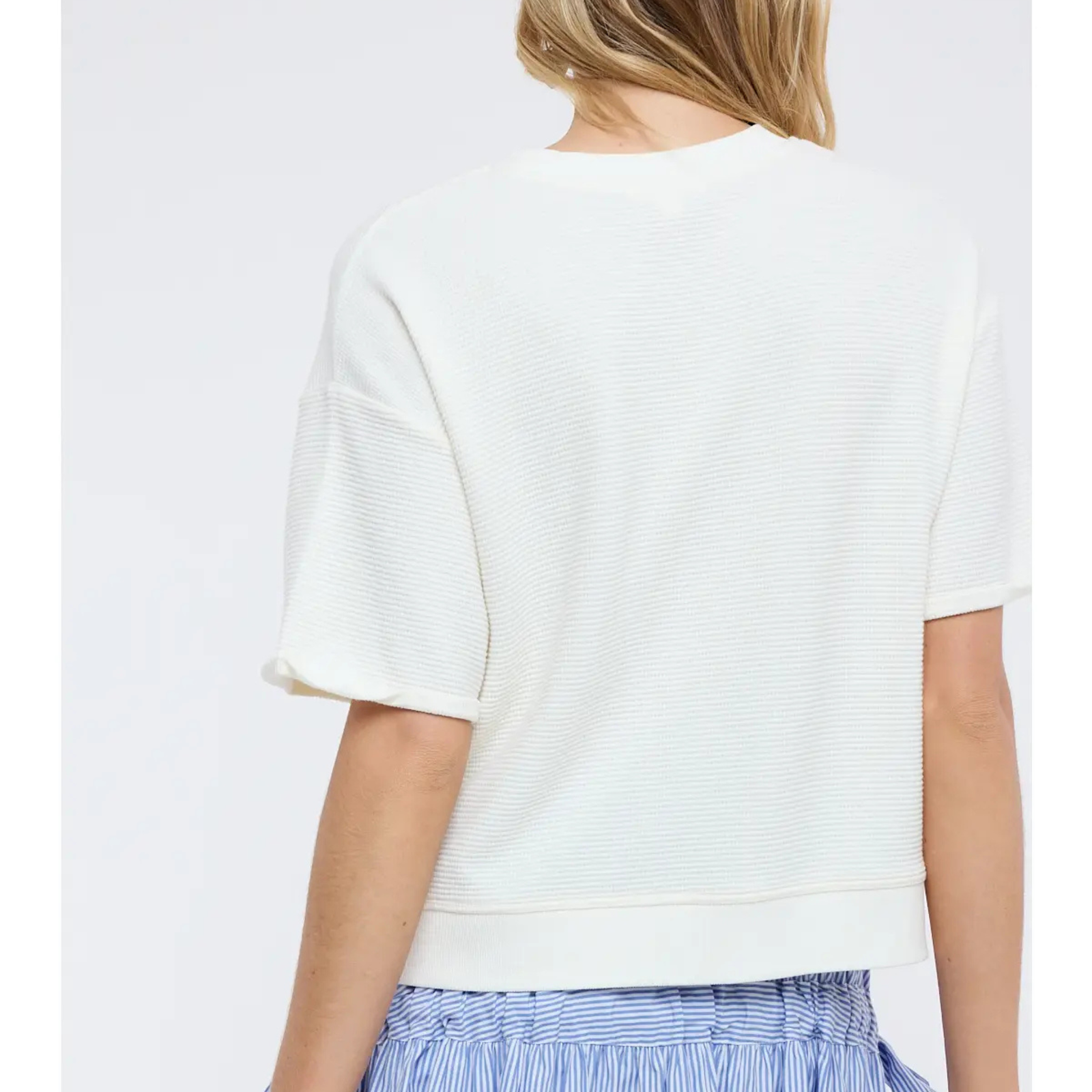 Waffle Knit Top