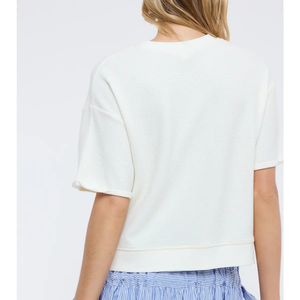 Waffle Knit Top