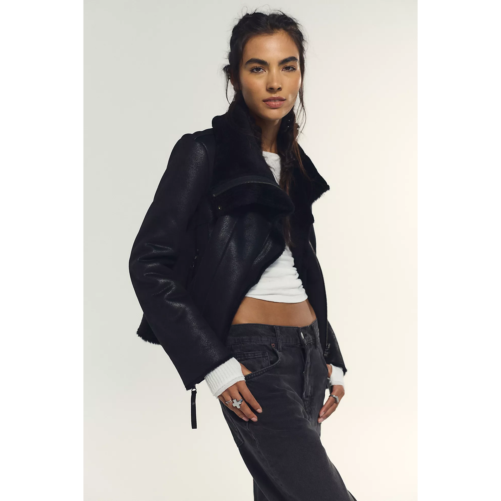 Fourline Shearling Aviator Jacket