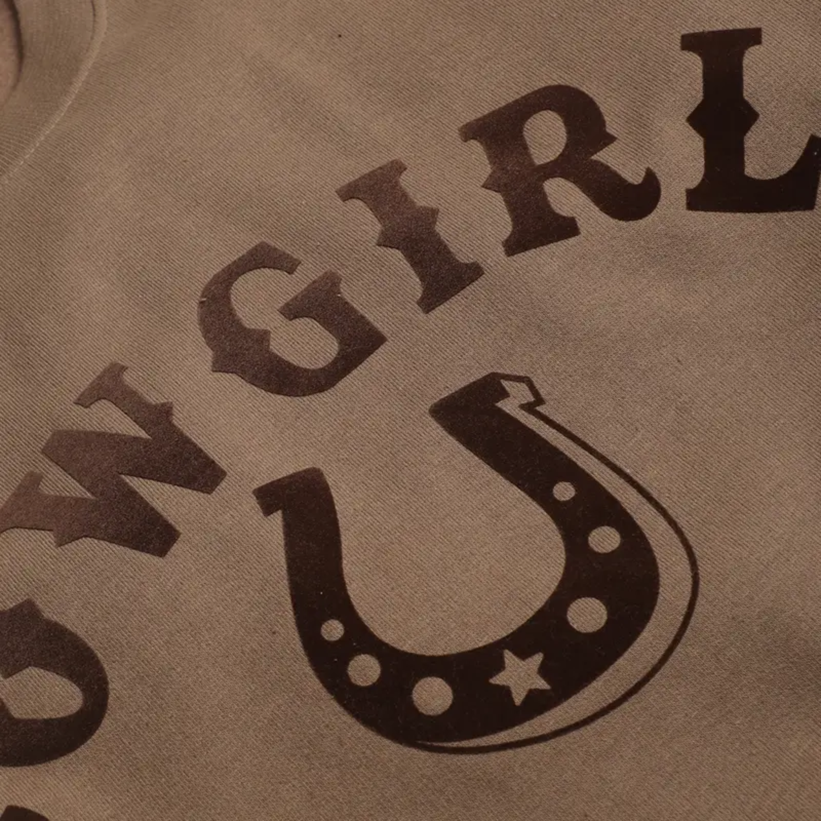 COWGIRL Horseshoe Crewneck Heavyweight Sweatshirt