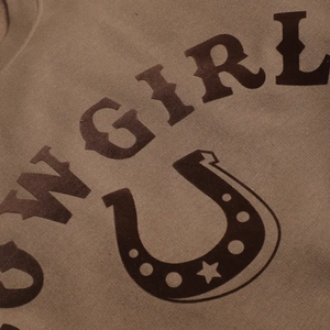 COWGIRL Horseshoe Crewneck Heavyweight Sweatshirt