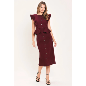 Ruffle Reverence Midi Dress
