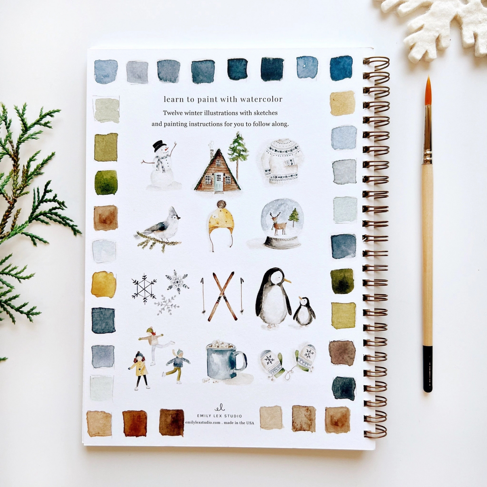Winter Watercolor Book