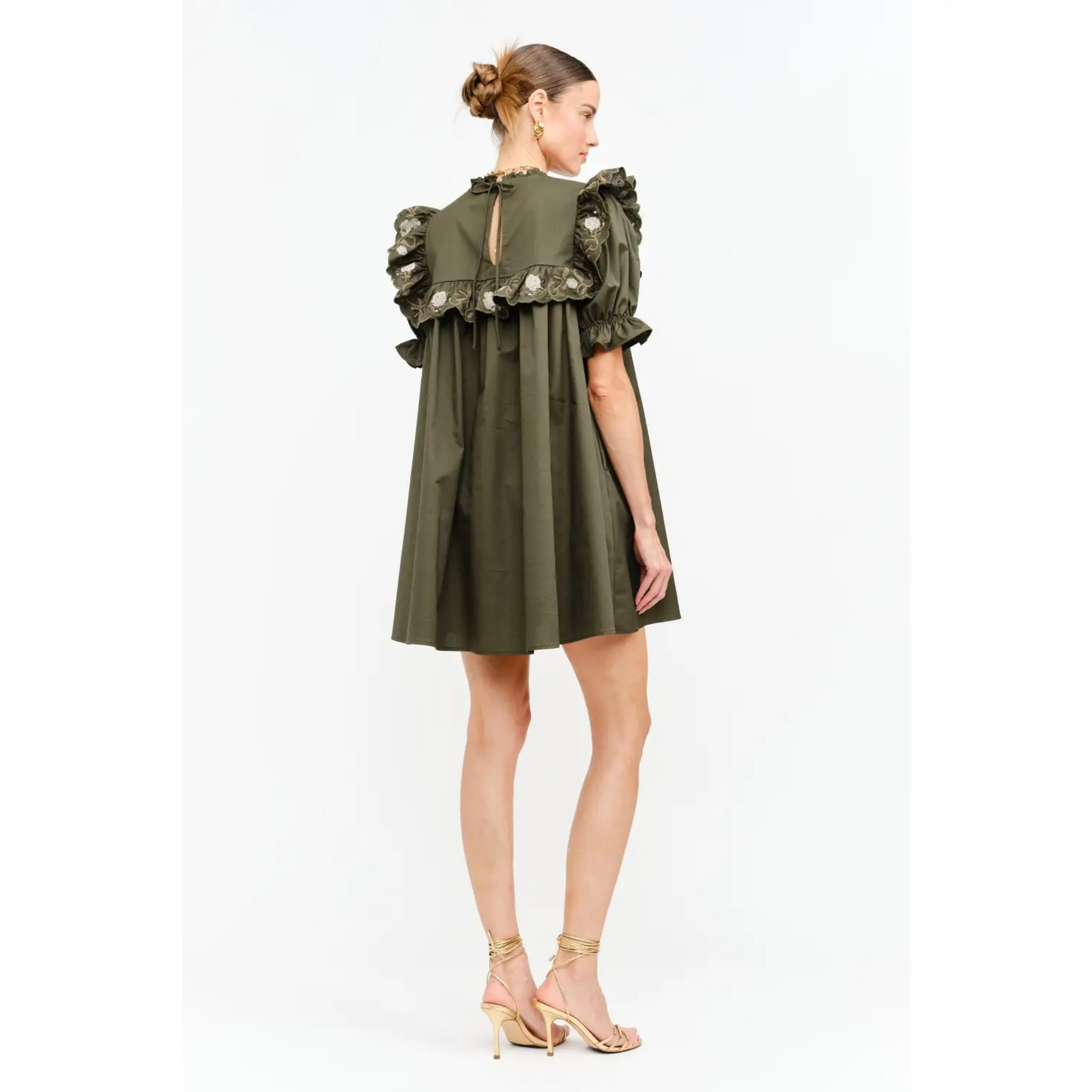 Sera Olive Dress