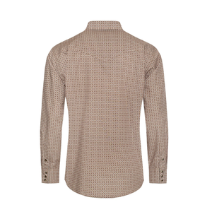 Men's Western Pearl Snap Print Shirt