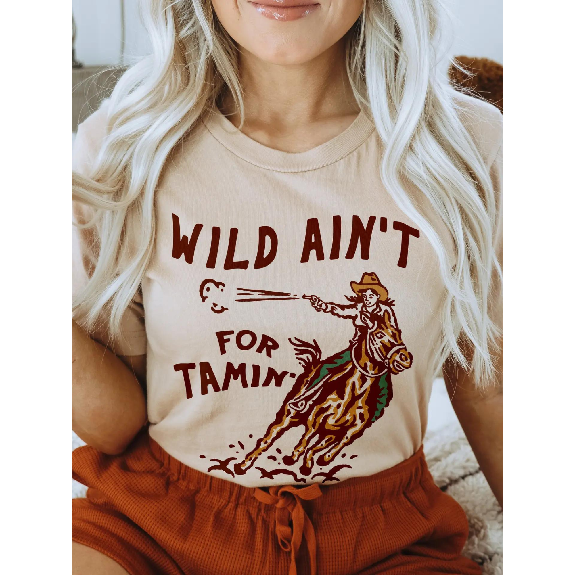 Wild Ain't For Tamin' Western Tee