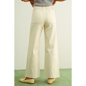 Straight Wide Leg Denim Pant